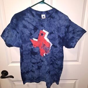 Colortone Texas state t-shirt in a men's large. EUC. Tie dyed blue